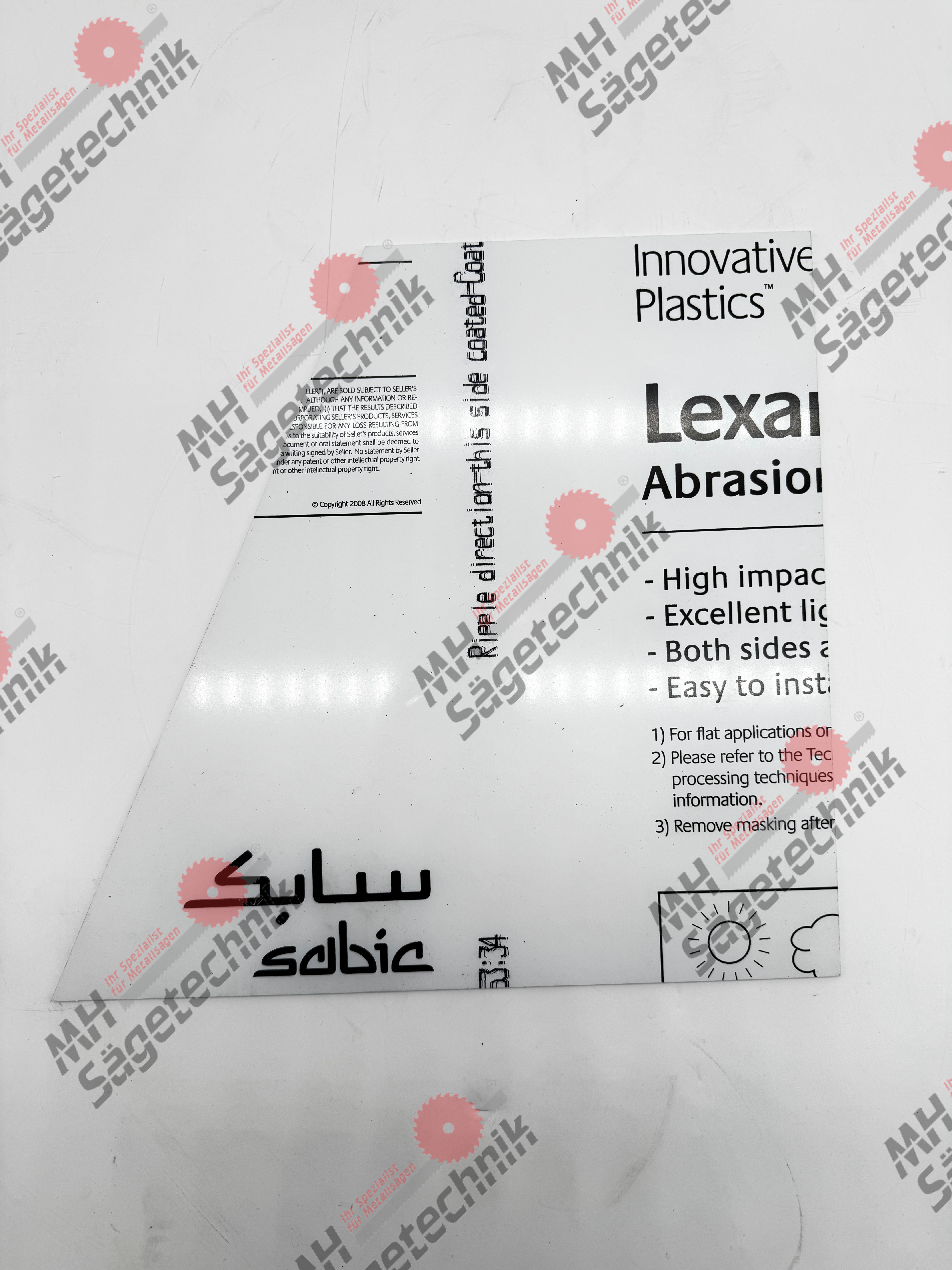 Plexiglasschutz für Abdeckung seitlich