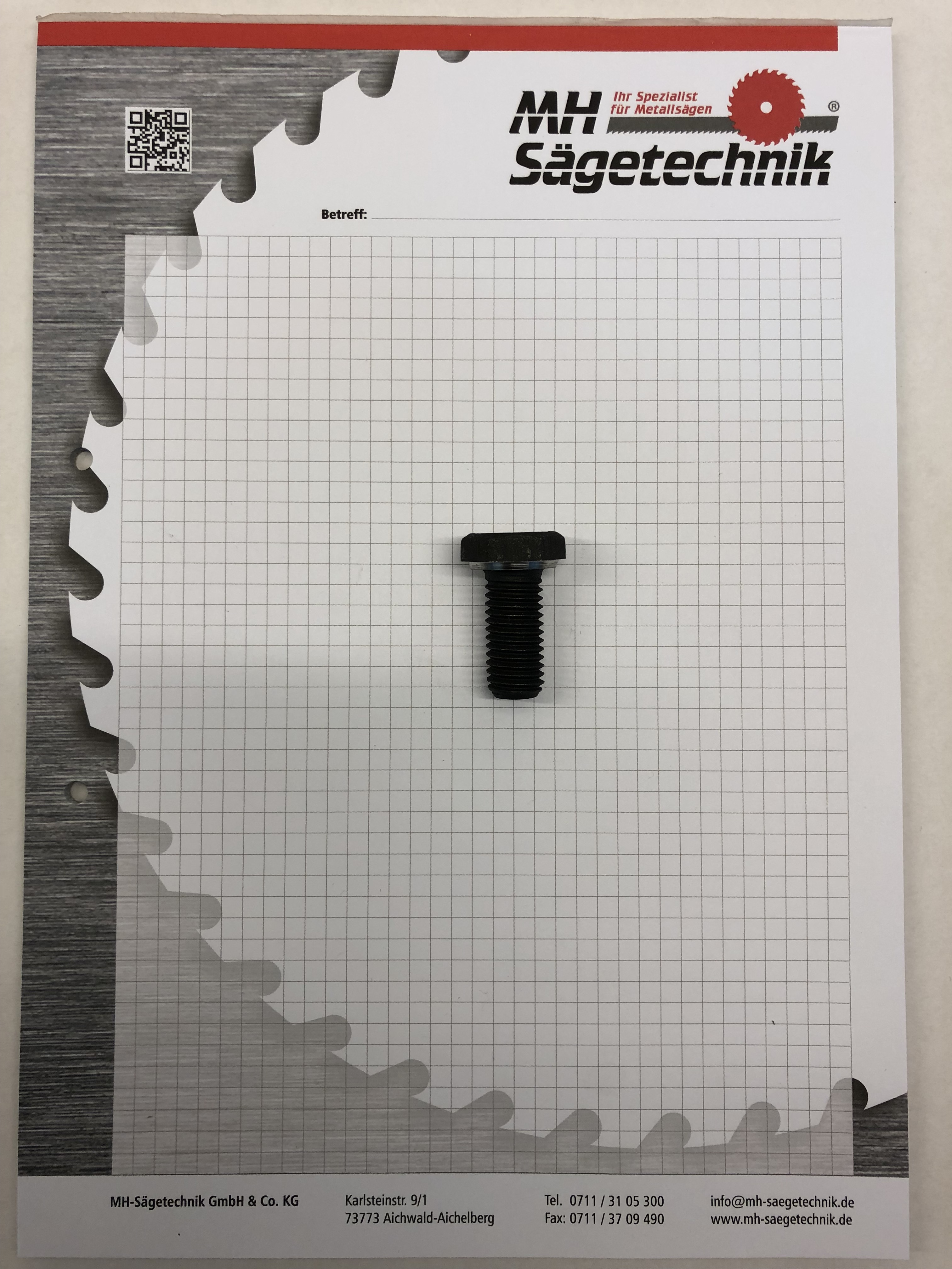 Sägeblattschraube M14 x 30 Linksgewinde